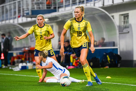 Jonna Andersson and Fridolina Rolfö of Sweden