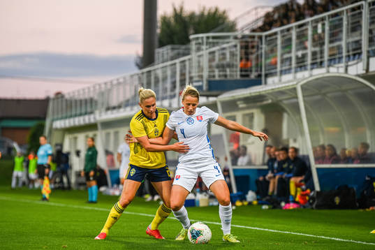 Jonna Andersson of Sweden and Andrea Horvathova of Slovakia