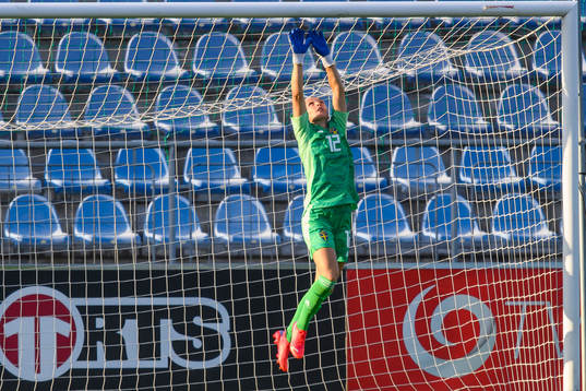 Goalkeeper Jennifer Falk of Sweden
