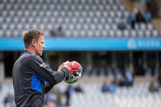 Malmö FFs målvakt Johan Dahlin