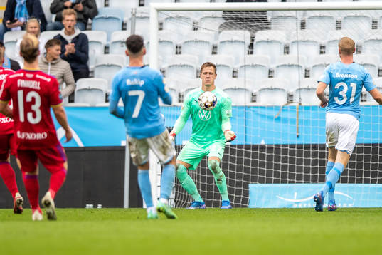 Malmö FFs målvakt Johan Dahlin
