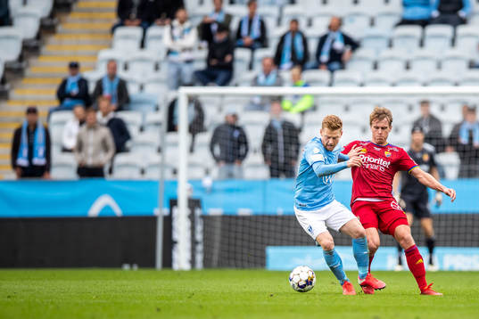 Malmö FFs Anders Christiansen och Djurgårdens Elliot Käck