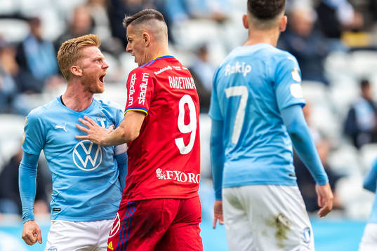Malmö FFs Anders Christiansen och Djurgårdens Haris