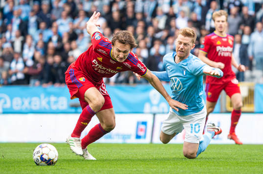 Djurgårdens Hjalmar Ekdal och Malmö FFs Anders