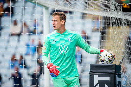 Malmö FFs målvakt Johan Dahlin
