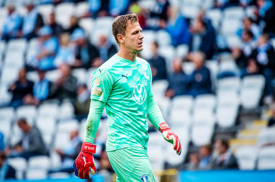 Malmö FFs målvakt Johan Dahlin