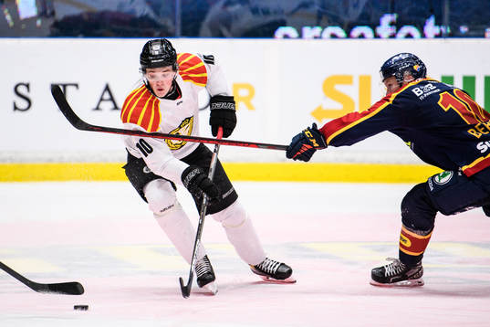 Brynäs Noel Gunler och Djurgårdens Niclas Bergfors