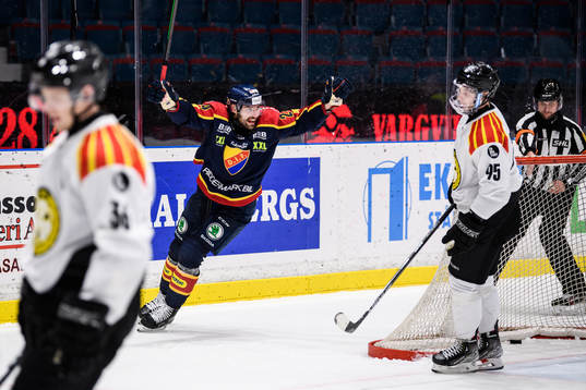 Djurgårdens Ludvig Rensfeldt jublar