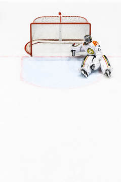 Brynäs målvakt Viktor Andrén deppar