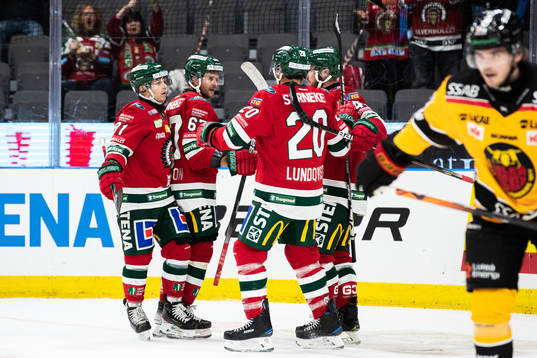 Frölundas Jacob Nilsson jublar