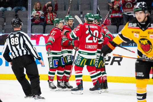Frölundas Jacob Nilsson jublar