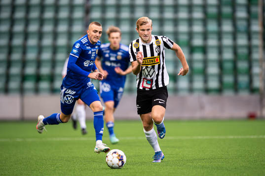 Sundsvalls Dennis Olsson och Landskronas Johan Rapp