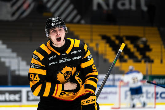 Skellefteås Linus Karlsson jublar