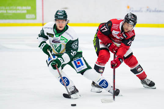 Färjestads Albert Johansson och Malmö Redhawks Pathrik