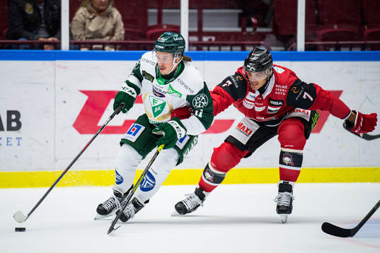 Färjestads Joakim Nygård och Malmö Redhawks Oliver