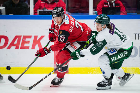Malmö Redhawks Adam Ollas Mattsson och Färjestads Joakim