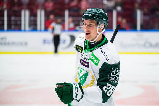 Färjestads Mattias Göransson jublar