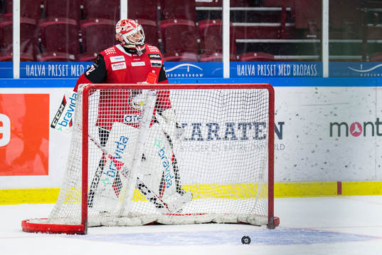 Malmö Redhawks målvakt Daniel Marmenlind deppar