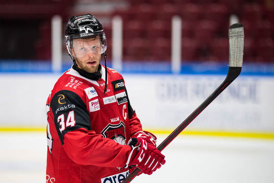 Malmö Redhawks Carl Söderberg deppar