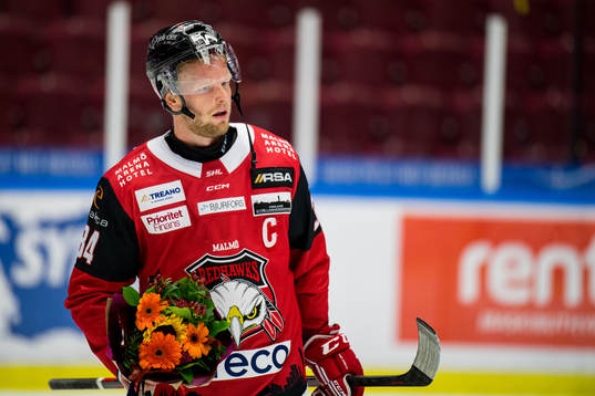 Malmö Redhawks Carl Söderberg deppar