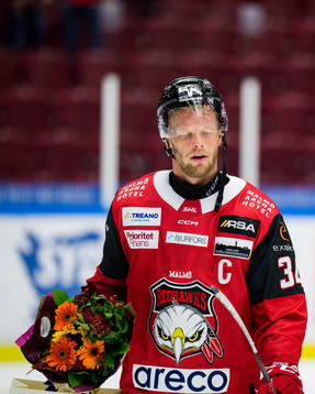 Malmö Redhawks Carl Söderberg deppar
