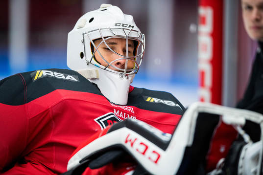 Malmö Redhawks målvakt Irving Leland