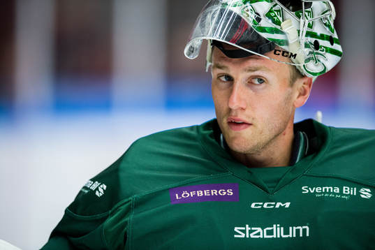 Färjestads målvakt Henrik Haukeland