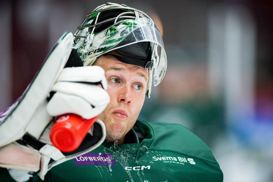 Färjestads målvakt Henrik Haukeland