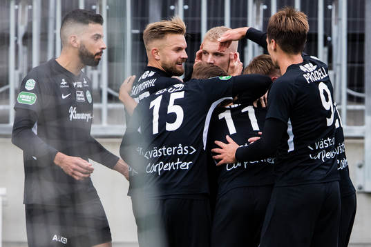 Västerås Simon Johansson jublar