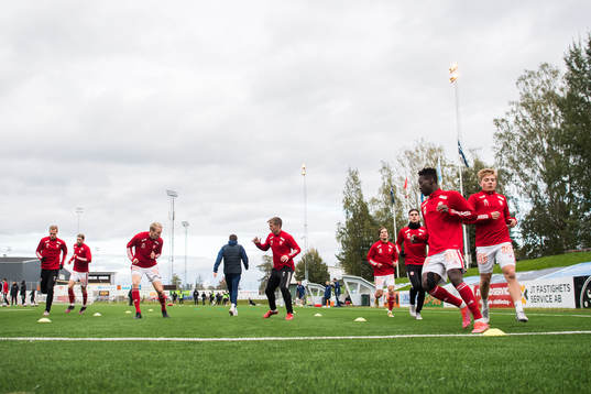 Sandviken innan fotbollsmatchen i Ettan norra mellan
