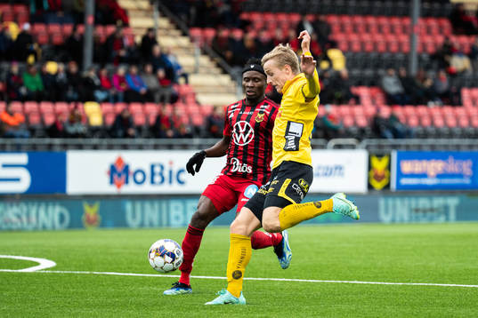 Östersunds Samuel Mensiro och Elfsborgs Per Frick