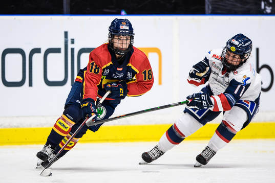 Djurgårdens Alice Östensson och Linköpings Lene Tendenes