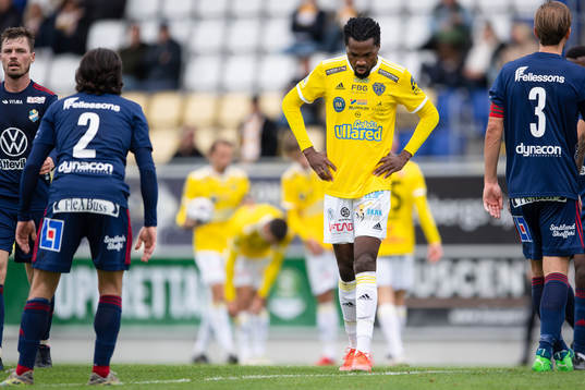 Falkenbergs Kwame Kizito deppar
