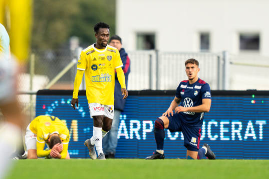 Falkenbergs Godwin Aguda deppar