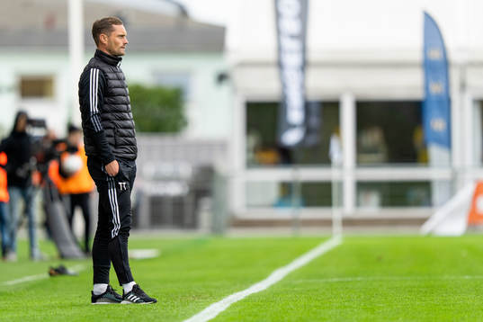 Falkenbergs tränare Tobias Tuvesson