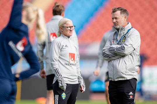 Victoria Sandell, assistant coach and Peter Gerhardsson,