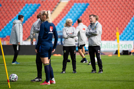 Victoria Sandell, assistant coach and Peter Gerhardsson,