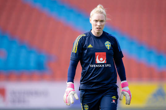 Goalkeeper Hedvig Lindahl of Sweden