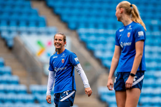 Tuva Hansen of the Norwegian women's national football team