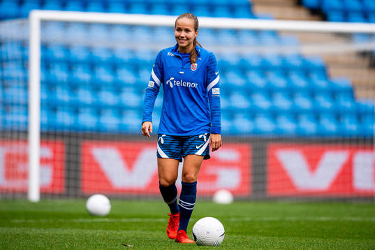 Guro Reiten of the Norwegian women's national football team