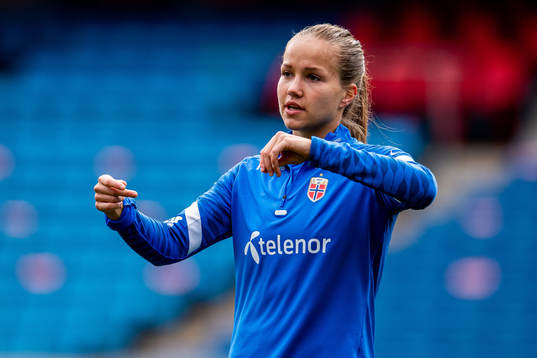 Guro Reiten of the Norwegian women's national football team