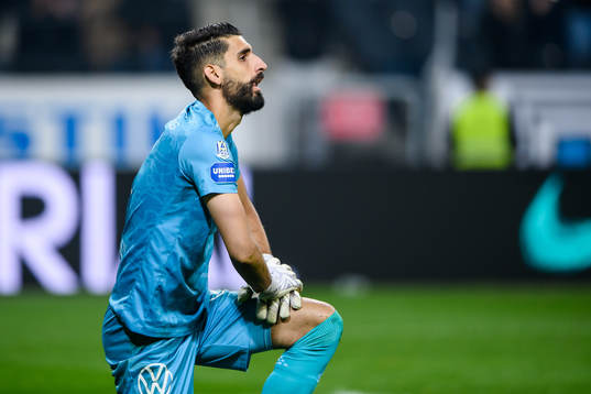 IFK Göteborgs målvakt Ioannis Anestis deppar