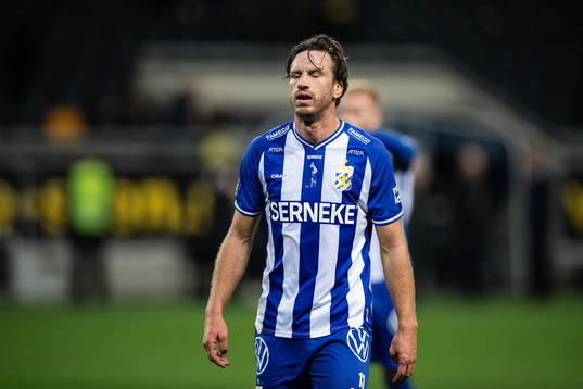 IFK Göteborgs Gustav Svensson deppar