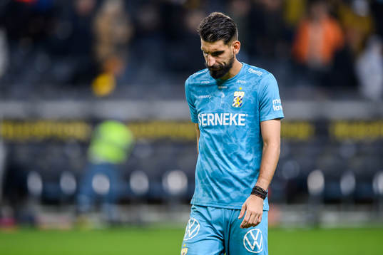 IFK Göteborgs målvakt Ioannis Anestis deppar