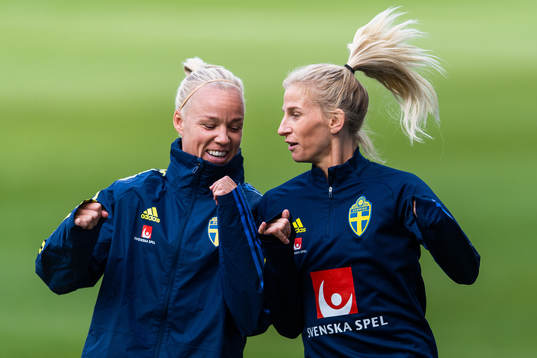 Caroline Seger and Sofia Jakobsson