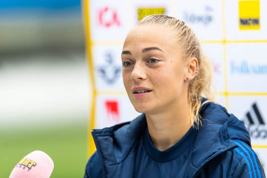 Hanna Bennison is interviewed