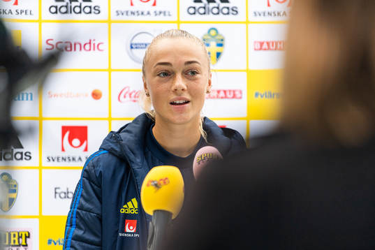 Hanna Bennison is interviewed