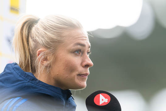 Fridolina Rolfö is interviewed