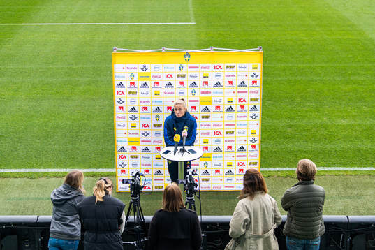 Fridolina Rolfö is interviewed