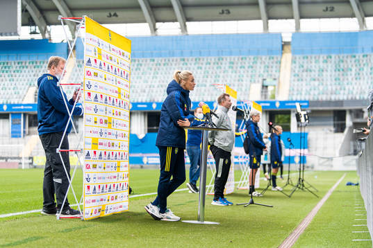 Fridolina Rolfö is interviewed